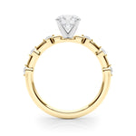 Elegant 14kt White Gold Semi-Mount Diamond Ring Setting - Style 