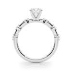 Elegant 14kt White Gold Semi-Mount Diamond Ring Setting - Style 