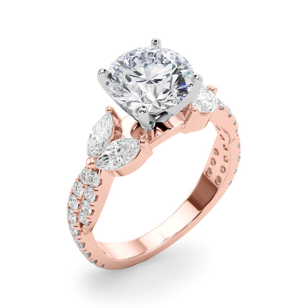 MQ & RD TWISTED ENGAGEMENT RING