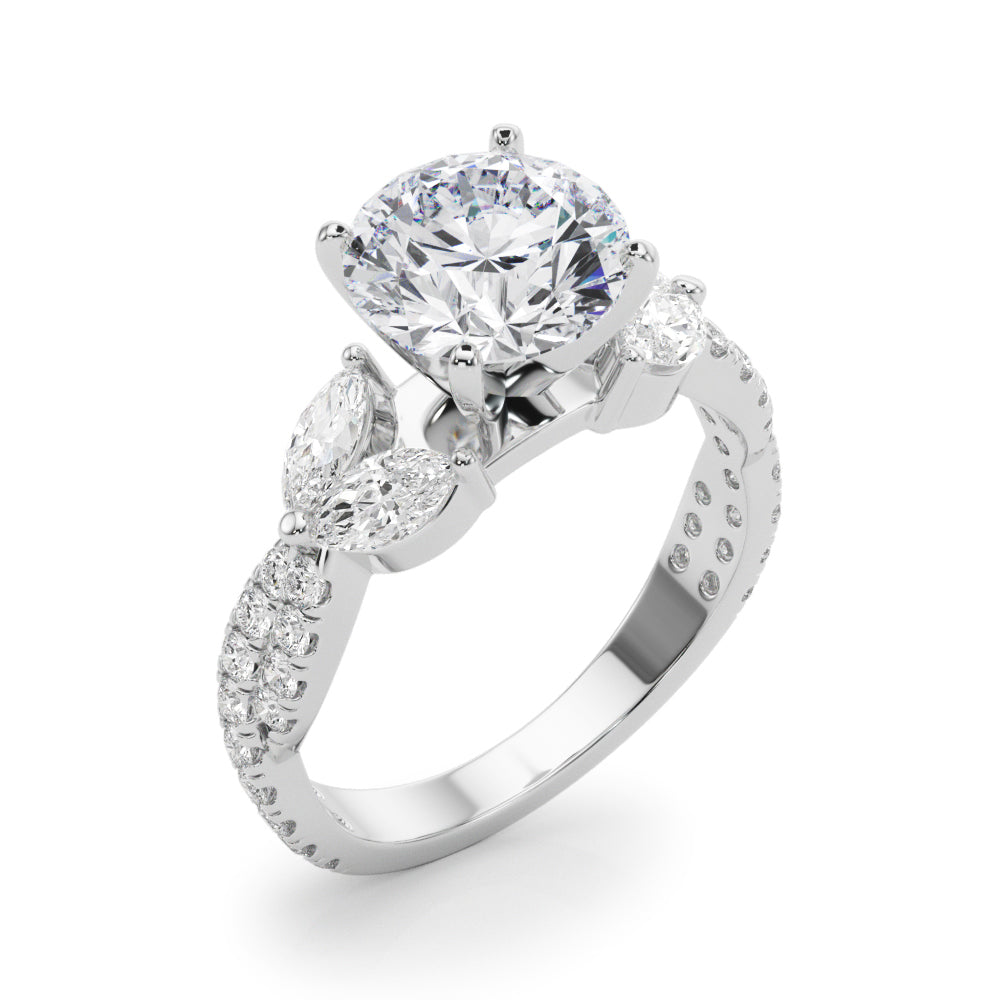 MQ & RD TWISTED ENGAGEMENT RING