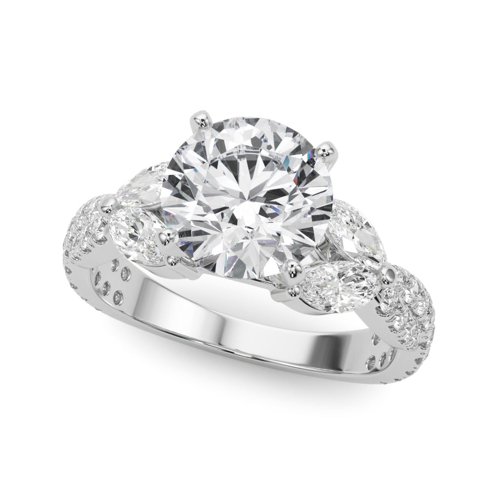 MQ & RD TWISTED ENGAGEMENT RING