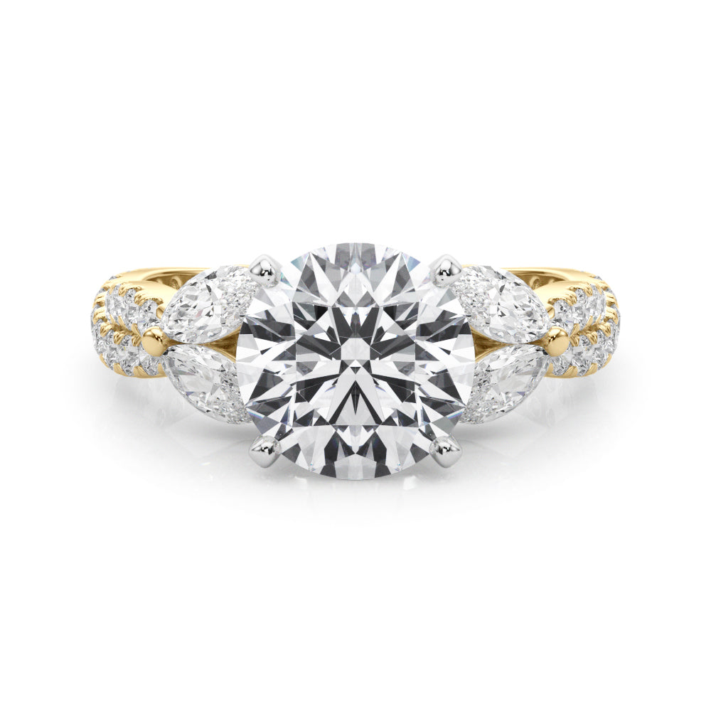 MQ & RD TWISTED ENGAGEMENT RING