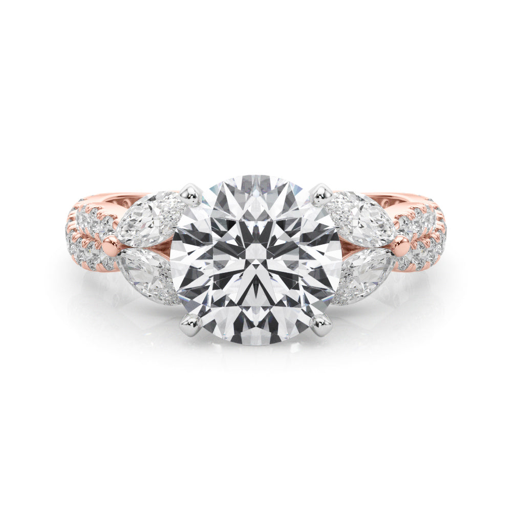 MQ & RD TWISTED ENGAGEMENT RING