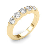 Stunning 14kt White Gold 5-Stone Shared Prong Diamond Band - 1/2 ct TW