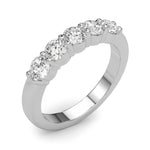 Stunning 14kt White Gold 5-Stone Shared Prong Diamond Band - 1/2 ct TW