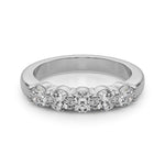 Stunning 14kt White Gold 5-Stone Shared Prong Diamond Band - 1/2 ct TW