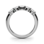 Stunning 14kt White Gold 5-Stone Shared Prong Diamond Band - 1/2 ct TW