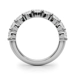 Elegant 9 Stone Shared Prong Diamond Band - 7/8 Carat Total Weight