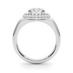Elegant 1 CT Round Cut Trellis Engagement Ring Setting in 14k Yellow Gold