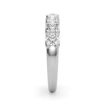 Elegant 7 Stone Shared Prong Diamond Band