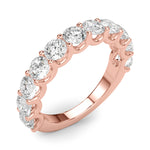 11 Stone Shared Prong Diamond Band - 1 CTW SI1-SI2 G-H 14kt White Gold