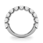 11 Stone Shared Prong Diamond Band - 1 CTW SI1-SI2 G-H 14kt White Gold