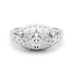 14kt Yellow Gold 1/3 ct TW SI1-GH Oval Semi-Mount Engagement Ring Setting