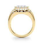 14kt Yellow Gold 1/3 ct TW SI1-GH Oval Semi-Mount Engagement Ring Setting