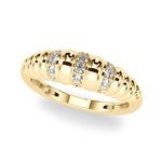 Elegant 14kt White Gold Fashion Band with 1/8 ct tw Diamonds