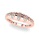 Elegant 14kt White Gold Fashion Band with 1/8 ct tw Diamonds