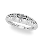 Elegant 14kt White Gold Fashion Band with 1/8 ct tw Diamonds