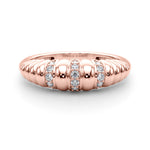 Elegant 14kt White Gold Fashion Band with 1/8 ct tw Diamonds