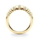 Elegant 14kt White Gold Fashion Band with 1/8 ct tw Diamonds