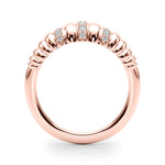 Elegant 14kt White Gold Fashion Band with 1/8 ct tw Diamonds