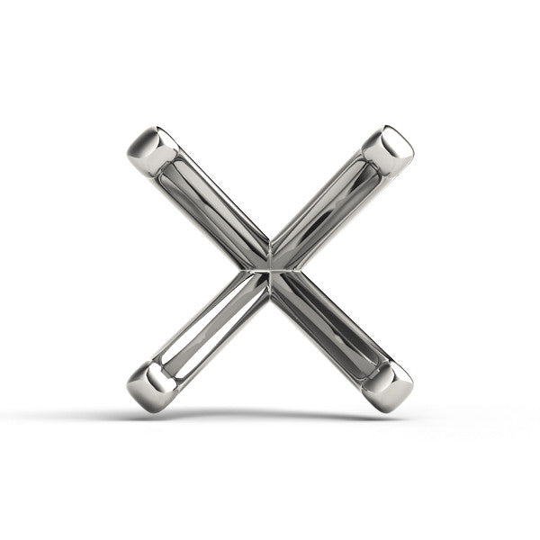 Elegant 14kt White Gold Remount Ring Setting - Style 