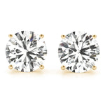 Elegant 14kt White Gold 0.05 Carat Diamond Stud Earrings - VS1-VS2, F-G Quality