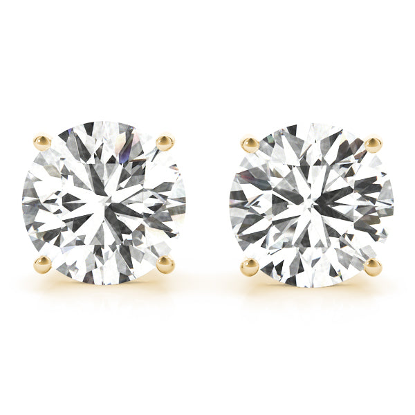 Elegant 14kt White Gold 0.05 Carat Diamond Stud Earrings - VS1-VS2, F-G Quality