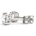 Elegant 14kt White Gold 0.05 Carat Diamond Stud Earrings - VS1-VS2, F-G Quality