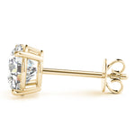 Elegant 14kt White Gold 0.05 Carat Diamond Stud Earrings - VS1-VS2, F-G Quality