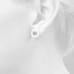 Elegant 14kt White Gold 0.05 Carat Diamond Stud Earrings - VS1-VS2, F-G Quality