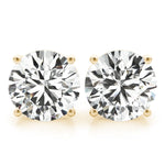 Sparkling 0.1 Carat 4-Prong Wire Earrings