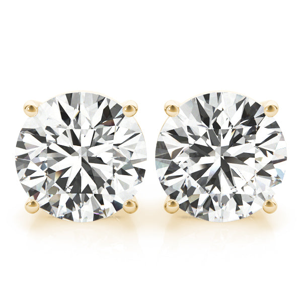Sparkling 0.1 Carat 4-Prong Wire Earrings