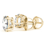 Sparkling 0.1 Carat 4-Prong Wire Earrings