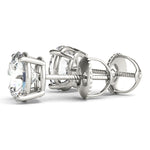 Sparkling 0.1 Carat 4-Prong Wire Earrings