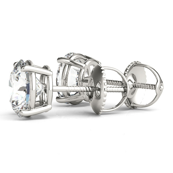 Sparkling 0.1 Carat 4-Prong Wire Earrings