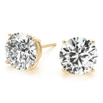 Sparkling 0.1 Carat 4-Prong Wire Earrings