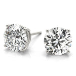Sparkling 0.1 Carat 4-Prong Wire Earrings