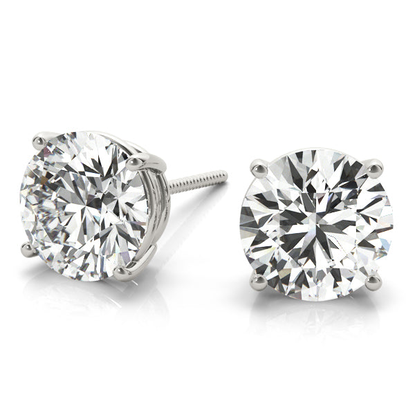 Sparkling 0.1 Carat 4-Prong Wire Earrings