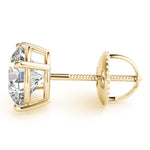 Sparkling 0.1 Carat 4-Prong Wire Earrings