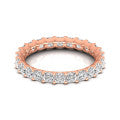 Exquisite Full Eternity Princess Cut Diamond Wedding Band in 14k White Gold