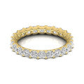 Exquisite Full Eternity Princess Cut Diamond Wedding Band in 14k White Gold