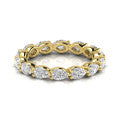 Exquisite Full Eternity Pear Diamond Wedding Band in 14kt White Gold - 1.44 cttw VS1-VS2, F-G
