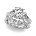 Exquisite 14kt White Gold Engagement Ring - 1/20 ct TW SI1-SI2, G-H Diamonds