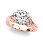 Exquisite 14kt White Gold Engagement Ring - 1/20 ct TW SI1-SI2, G-H Diamonds