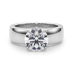 Exquisite 14kt Yellow Gold Round Solitaire Engagement Ring Setting (STYLE 