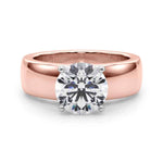 Exquisite 14kt Yellow Gold Round Solitaire Engagement Ring Setting (STYLE 