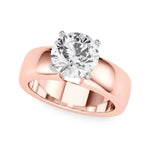 Exquisite 14kt Yellow Gold Round Solitaire Engagement Ring Setting (STYLE 