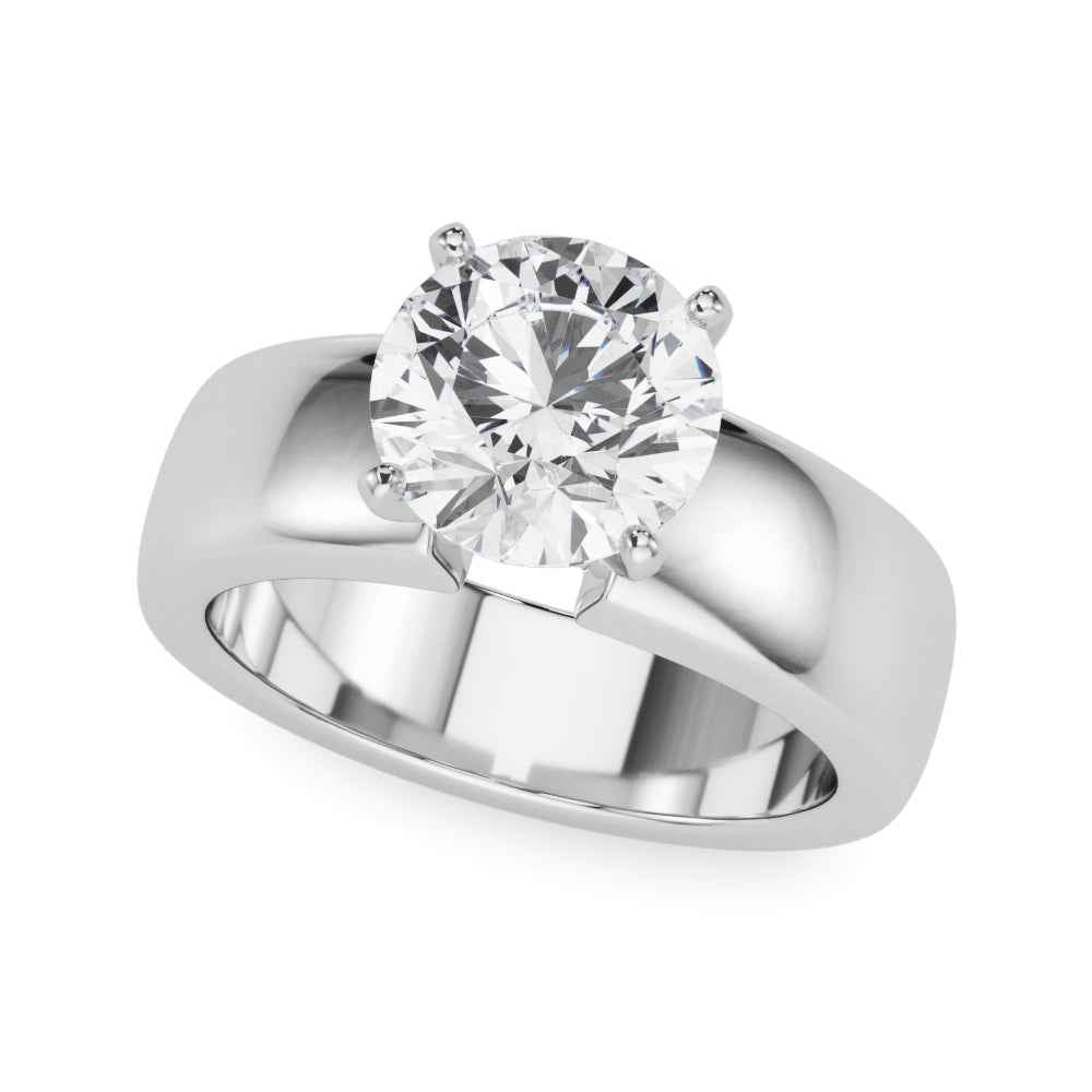 Exquisite 14kt Yellow Gold Round Solitaire Engagement Ring Setting (STYLE # 85458)