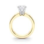 Exquisite 14kt Yellow Gold Round Solitaire Engagement Ring Setting (STYLE 