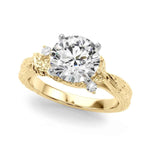 Exquisite 14kt Yellow Gold Semi-Mount Diamond Ring Setting - Style 